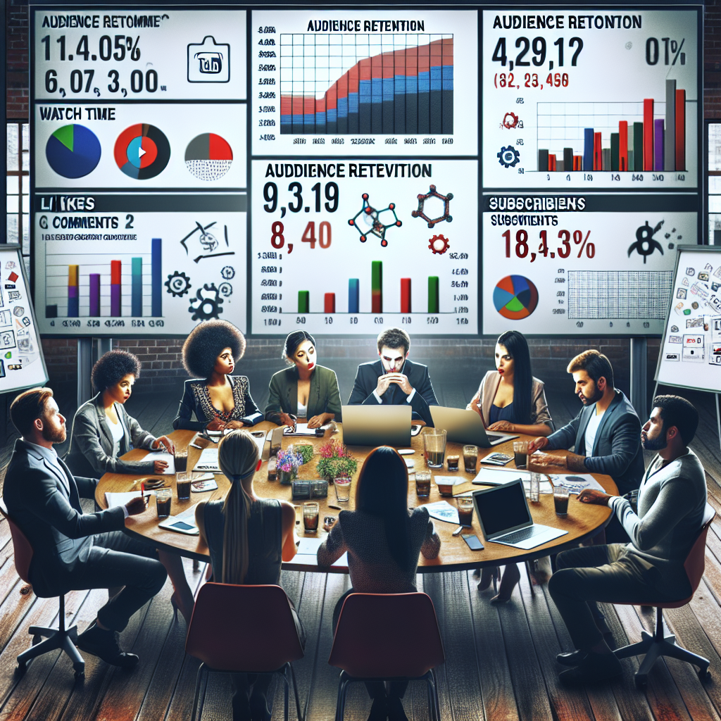 equipe trabalhando com dados de social media