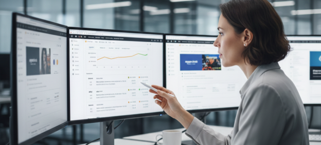 analiste de dados estudando a concorrência